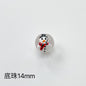Hand Painted Christmas Enamel Glass Beads 12mm 14mm 1pc 35