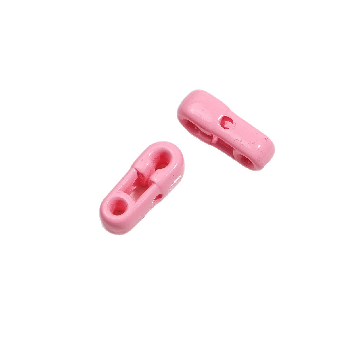 Painted 3D Pin Acrylic Beads 18mm Tiny Baking Colorful 50pcs 5