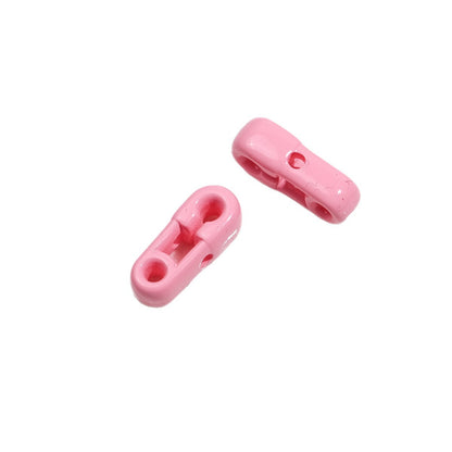 Painted 3D Pin Acrylic Beads 18mm Tiny Baking Colorful 50pcs 5