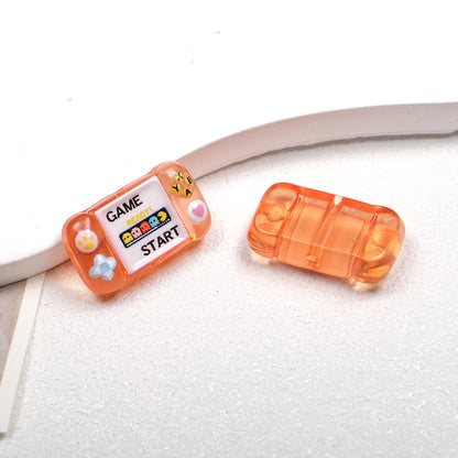 Clear Square Acrylic Beads 25mm Game Console Printed 10pcs 15