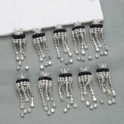 Tassel Crown Rhinestone Beads 19mm Decorative Ball 2pc 7