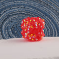 Glitter Square Acrylic Beads 20mm Wrapped Sparkle 10pcs 6