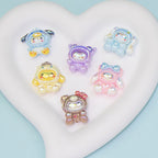Glossy Sanrio Character Resin Beads Cute Costume Design 10pcs 3