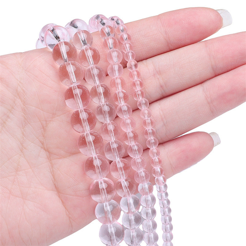 Imitation Jade Transparent Glass Beads 10mm 38pcs Mixed Colors 5