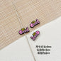 Baking Painted Good Sign and Teacup Bear Metal Beads 17mm 10pcs 11