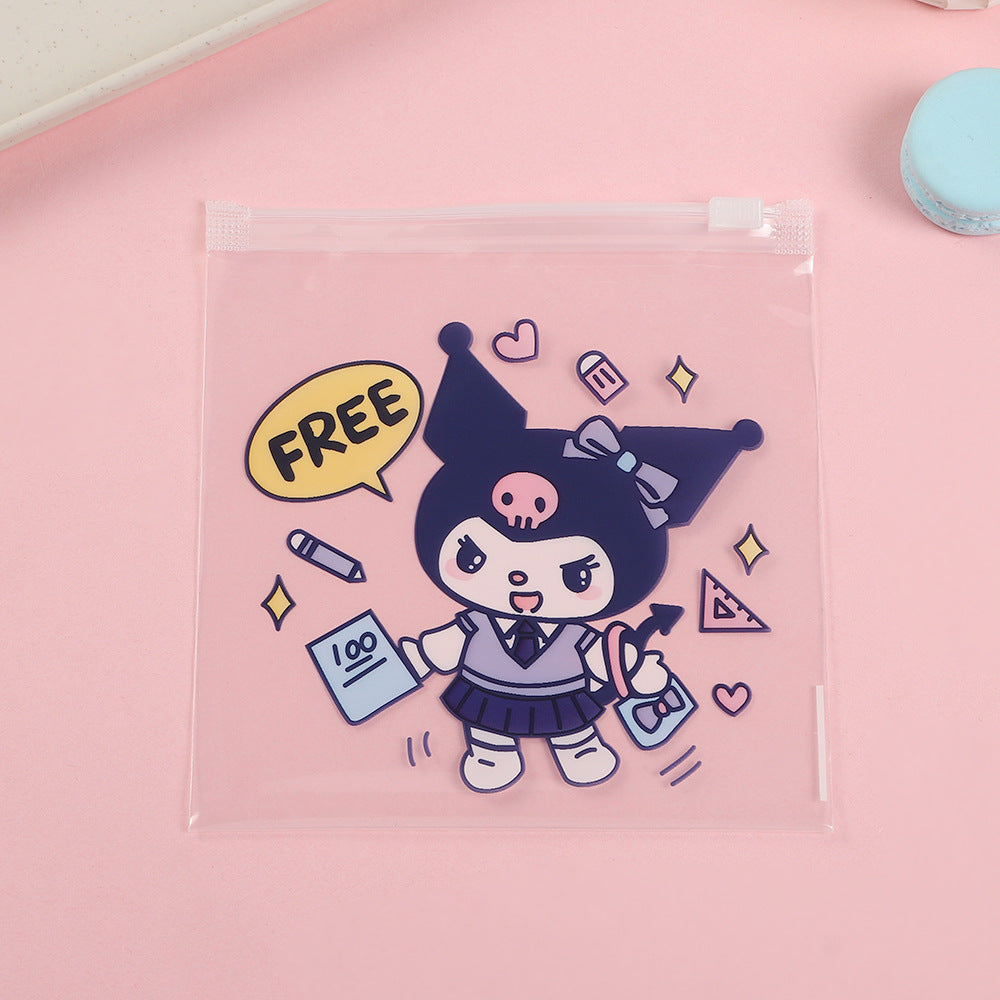 Clear Zip Lock Bags 13.5x13.5cm PE Plastic Sweet Sanrio Print 20pcs 9