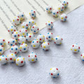 Lampwork Glass Beads Polka Dotted Round 8.2mm Colorful Glossy 10pcs 4