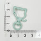 Zinc Alloy Puppy Head Keychain Clasps Spray Painted 35mm 20pcs 21