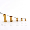 Brass Bamboo Tube Metal Beads 2-6mm Smooth Polished 100pcs 2
