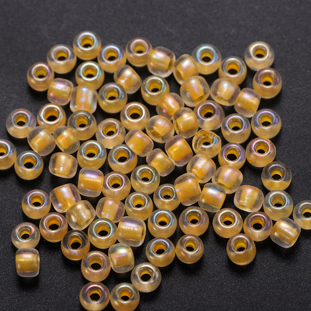 Glow In The Dark Seed Glass Beads 3mm Multicolor Stripes 1800pcs 11
