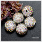 Clay Ball Rhinestone Beads 16mm Mixed Solid and AB Colors 20pcs 19