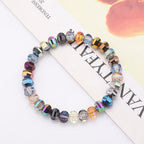 Glass Faceted Spacer Beads 8mm Plating Metallic Color 60pcs 4