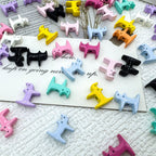Cat Shaped Metal Beads 12mm Glossy Colorful Painted Alloy 20pcs