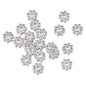 Brass Flower Spacer Beads 4-6mm Tiny Snow Design 50pcs 8