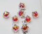 Faceted Acrylic Beads 16mm Diamond Shape Rainbow Assorted 200pcs