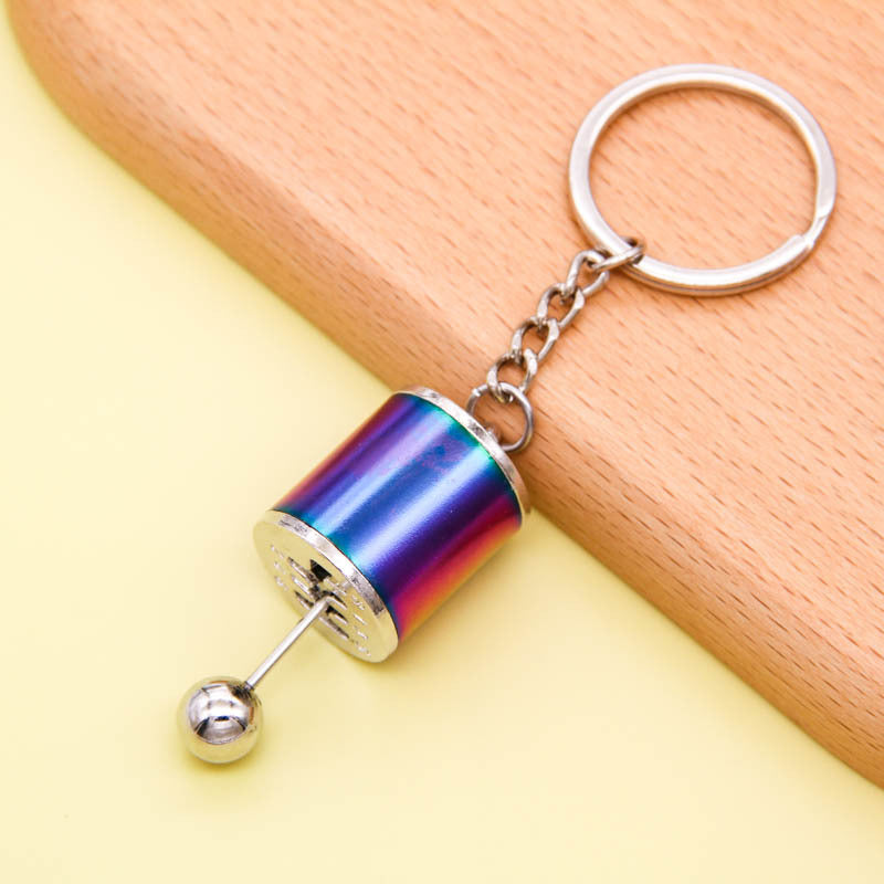 Vintage Car Shifter Keychain Zinc Alloy Movable Stick Shift Charm 11