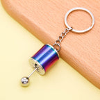 Vintage Car Shifter Keychain Zinc Alloy Movable Stick Shift Charm 11