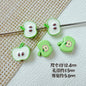 Apple Metal Beads 13mm Glossy Painted Multicolor 10pcs 9
