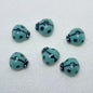 Colorful Ladybug Ceramic Beads 14mm Hand Painted Glazed 10pcs 9