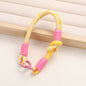 Patterned Macrame Dual Ring Phone Charm Polyester 33cm 2pcs 12