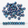 Glass Faceted Spacer Beads 8mm Plating Metallic Color 60pcs 6