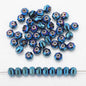 Glass Faceted Spacer Beads 8mm Plating Metallic Color 60pcs 6