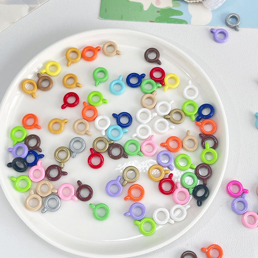 Acrylic Bali Spacer Beads 14mm Solid Color 100pcs 4