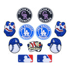 Silicone Focal Beads LA Baseball Cap Holding Ball 20pcs
