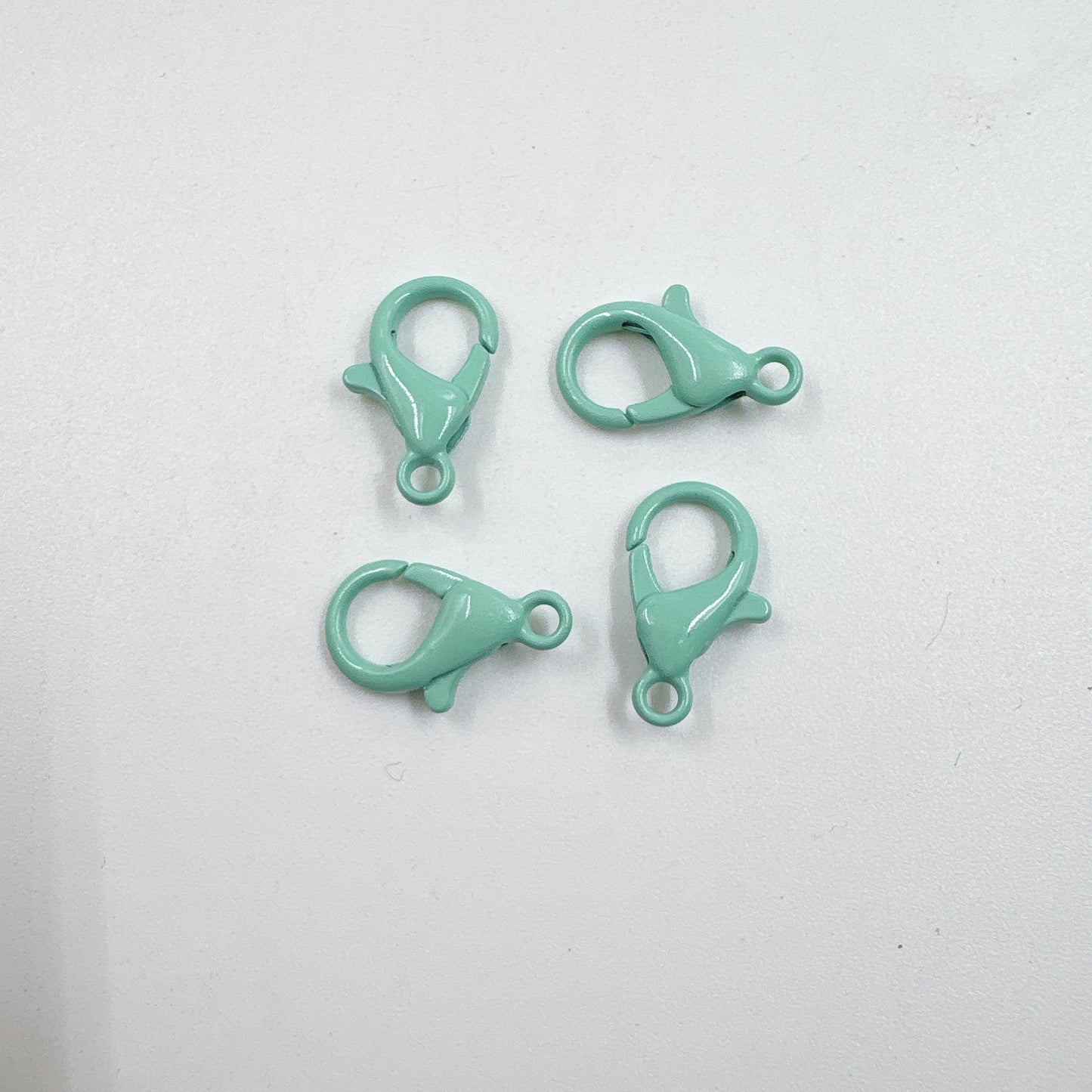 Zinc Alloy Lobster Clasp Keychain Findings 12mm Baking Painted 100pcs 15