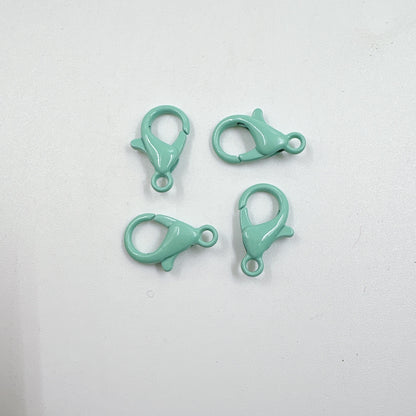 Zinc Alloy Lobster Clasp Keychain Findings 12mm Baking Painted 100pcs 15
