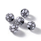 Printed Ball Series Acrylic Beads Colorful Sports Designs 100pcs 18