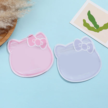 Hello Kitty Head Shaped Ziplock Bags PTE Plastic 13x13cm 100pcs 3