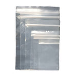 Transparent PE Plastic Zip Lock Bags Clear Resealable 100pcs 4x6-28x40cm 5