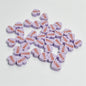 Heart Clay Beads 10mm Pink LOVE Letters Polymer 100pcs 3