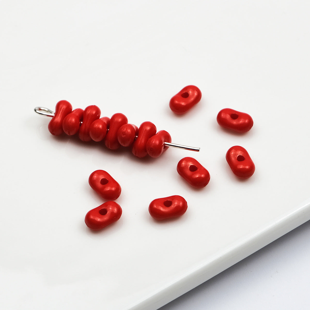 Acrylic Peanut Spacer Beads 6mm Glow In The Dark 200pcs 14