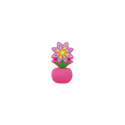 Silicone 3D Focal Beads Colorful Potted Plant Detailed Floral Design 20pcs 12