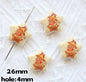 Printed Star Shaped Acrylic Beads 26mm Glossy Cartoon Design 20pcs 10
