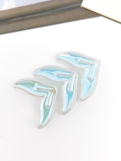 Glow Mermaid Tail Acrylic Beads 29x20x9mm Glow In The Dark 50pcs 18