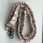 Stretchy Satin Scrunchie Lanyard Keychain Ruched Texture 49cm 1pc 13