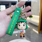 Soft Rubber Hero Cartoon Keychain Bright Matte Colors 6