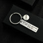 Stainless Steel Driving Safety Keychain Car Charm Engraved Drive Safe 12