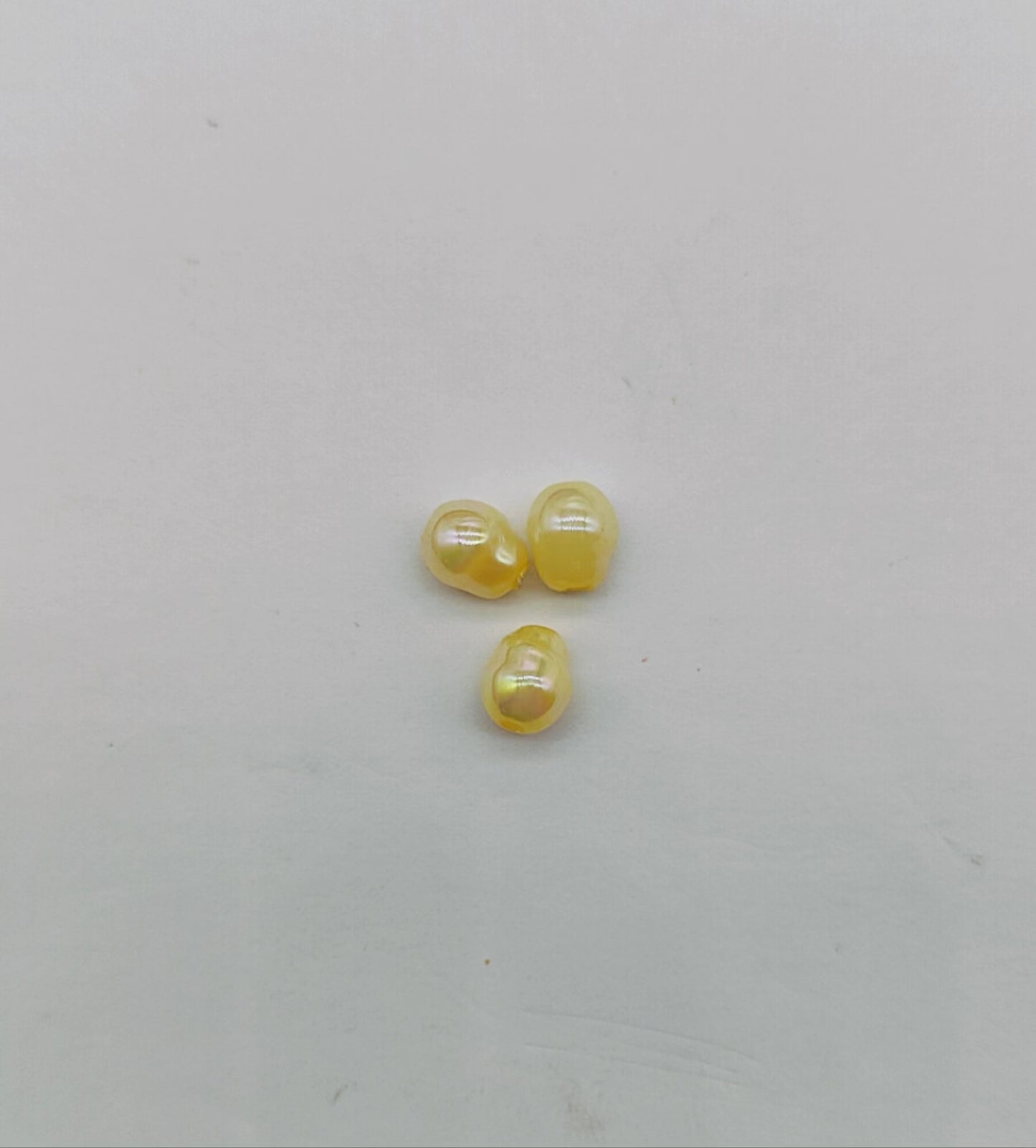 Plating Colorful Imitation Pearl Acrylic Beads 8mm 100pcs 14