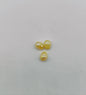 Plating Colorful Imitation Pearl Acrylic Beads 8mm 100pcs 14