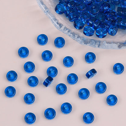 Glass Cylindrical Spacer Beads 6mm Mini 100pcs 21