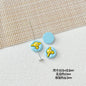 Helicopter and Satellite Metal Beads 17mm Painted Pastel Alloy 10pcs 17
