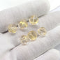Pumpkin Glass Beads 10mm Imitation Jade Transparent Colors 20pcs 8