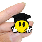 Silicone Focal Beads Smiling Doctor Hat Peace Sign Hands 20pcs 5