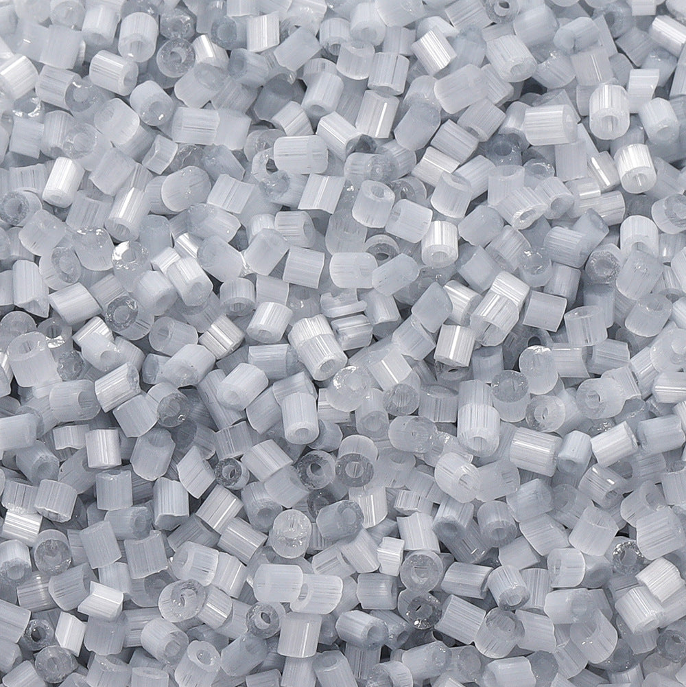 Imitation Opal Seed Bugle Glass Beads 2mm Soft Pastel Glow 5000pcs 10