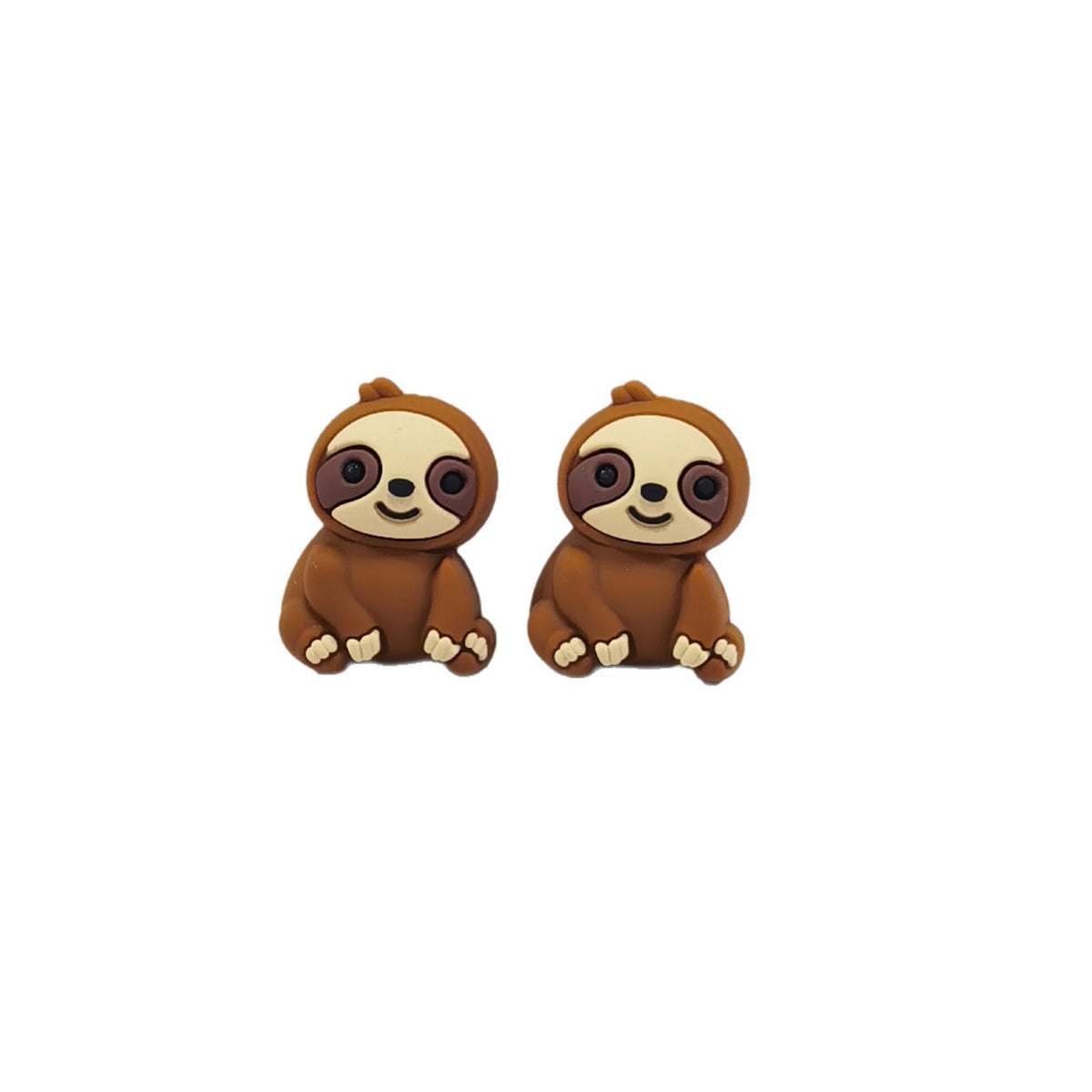 Silicone 3D Focal Beads Cartoon Animal Sloth Raised Arm Turkey Feather Fan 20pcs 6