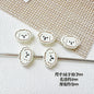 Puppy Butterfly Metal Beads 14mm 12mm Glossy Baked Finish 10pcs 6